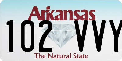 AR license plate 102VVY