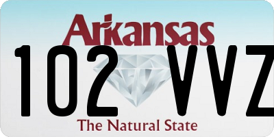 AR license plate 102VVZ