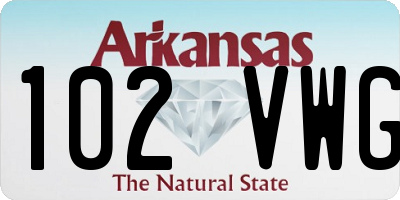 AR license plate 102VWG