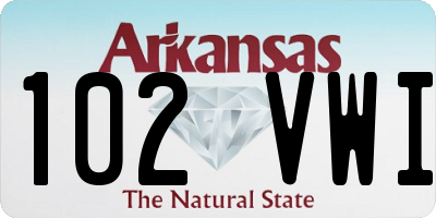 AR license plate 102VWI