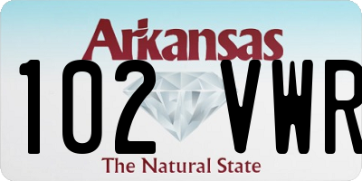 AR license plate 102VWR
