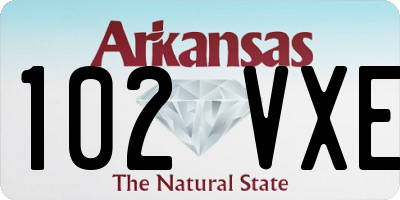 AR license plate 102VXE
