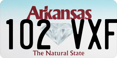 AR license plate 102VXF