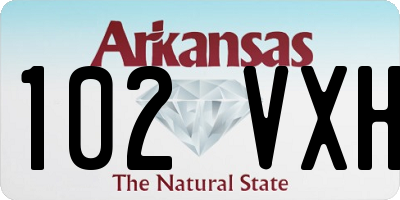 AR license plate 102VXH