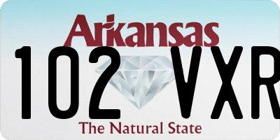 AR license plate 102VXR