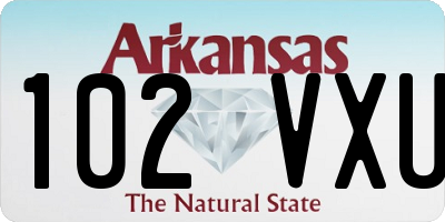 AR license plate 102VXU