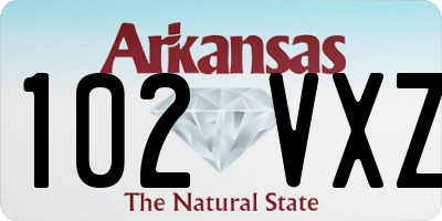 AR license plate 102VXZ