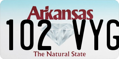 AR license plate 102VYG