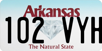 AR license plate 102VYH