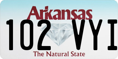 AR license plate 102VYI