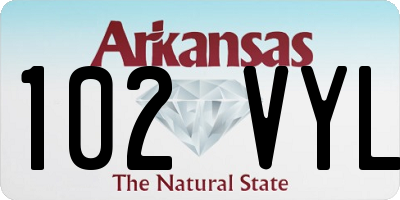 AR license plate 102VYL