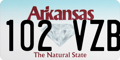 AR license plate 102VZB