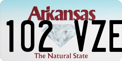 AR license plate 102VZE