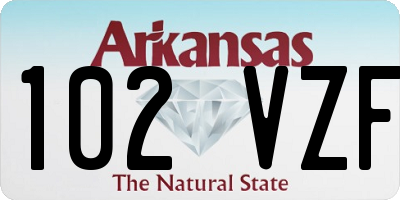AR license plate 102VZF