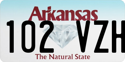 AR license plate 102VZH