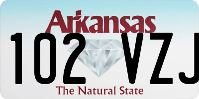 AR license plate 102VZJ