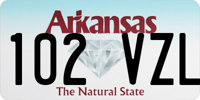 AR license plate 102VZL