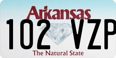 AR license plate 102VZP