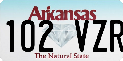 AR license plate 102VZR