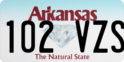 AR license plate 102VZS