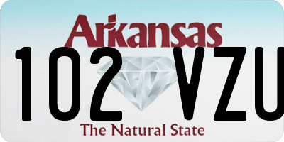 AR license plate 102VZU