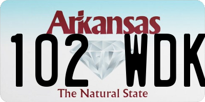 AR license plate 102WDK