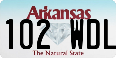 AR license plate 102WDL