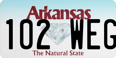 AR license plate 102WEG