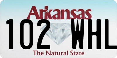 AR license plate 102WHL