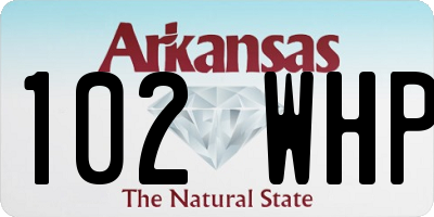 AR license plate 102WHP