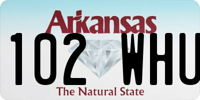 AR license plate 102WHU