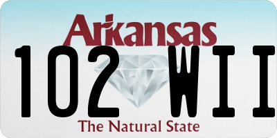 AR license plate 102WII