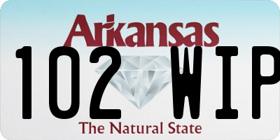 AR license plate 102WIP