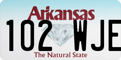 AR license plate 102WJE