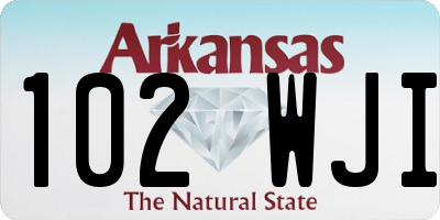 AR license plate 102WJI