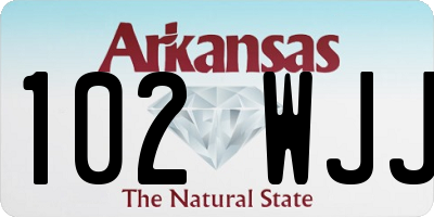 AR license plate 102WJJ
