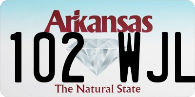 AR license plate 102WJL