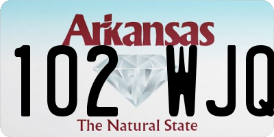 AR license plate 102WJQ