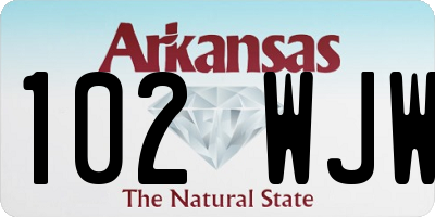 AR license plate 102WJW