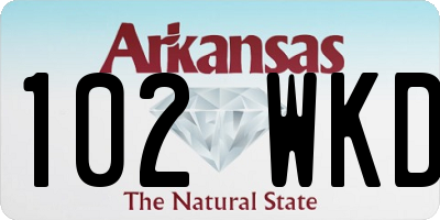 AR license plate 102WKD