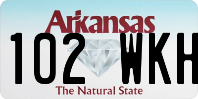 AR license plate 102WKH