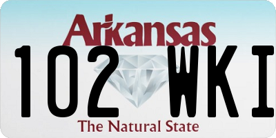 AR license plate 102WKI