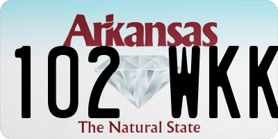 AR license plate 102WKK