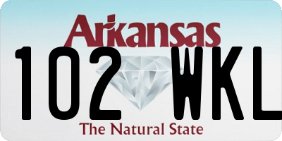 AR license plate 102WKL