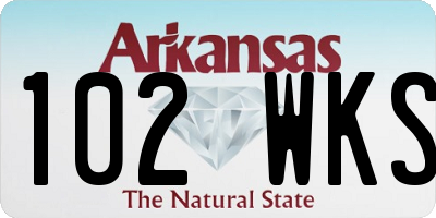 AR license plate 102WKS