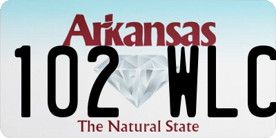 AR license plate 102WLC