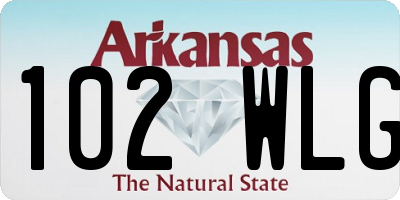 AR license plate 102WLG