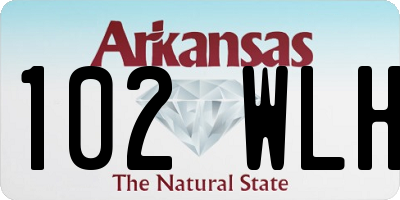 AR license plate 102WLH