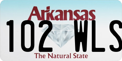 AR license plate 102WLS