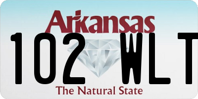 AR license plate 102WLT
